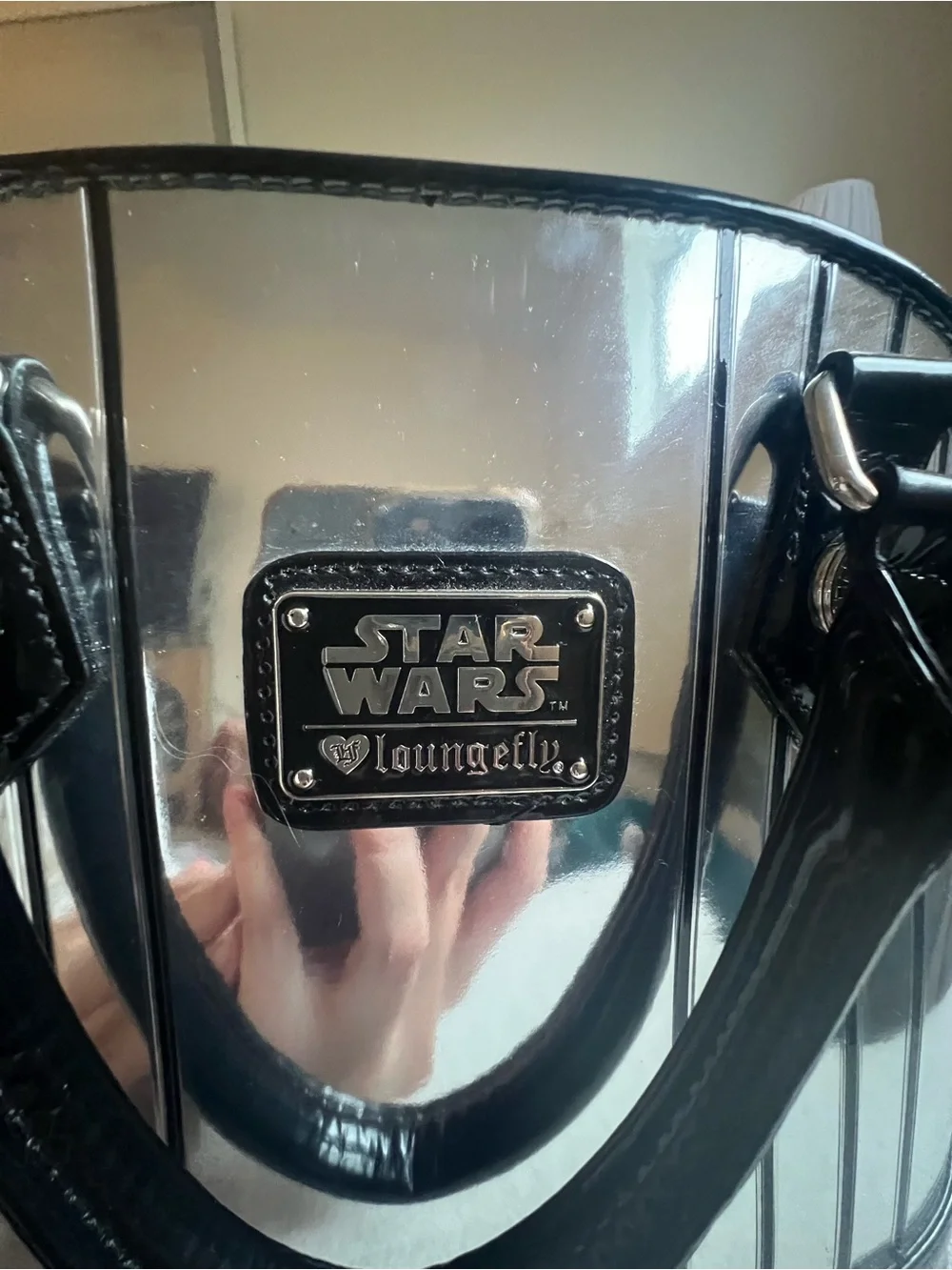 Disney Loungefly Captain Phasma Reflective Dome Satchel